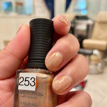 Dylan Blue Nail Spa - Tustin - Love this nude translucent shimmer color. Looks better in the sunlight. - Nail Salons Near Me - Tustin, California