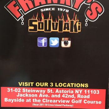 Franky’s Souvlaki - Web link doesn't work. They do have a Facebook page - Food Trucks Near Me - Bayside, New York Franky’s Souvlaki - Web link doesn't work. They do have a Facebook page - Food Trucks Near Me - Bayside, New York