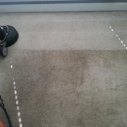 Angel's Touch Carpet Cleaning - Good view of before and after