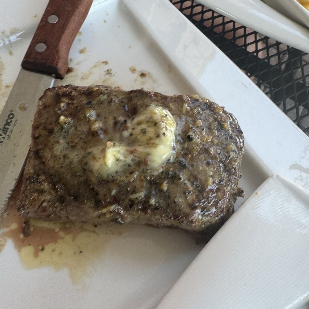 Park Place at The Boardwalk - Prime rib with a compounded garlic, herb butter sauce on top and Amazing - Steakhouses Near Me - Katy, Texas