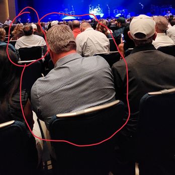 BleauLive Theater - These men aren't fat but their shoulders don't fit in these $140+ ticketed, too-small seats. August 2024. - Music Venues Near Me - Las Vegas, Nevada BleauLive Theater - These men aren't fat but their shoulders don't fit in these $140+ ticketed, too-small seats. August 2024. - Music Venues Near Me - Las Vegas, Nevada