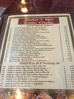 Menu photo 2 Spain Restaurant Los Angeles, CA