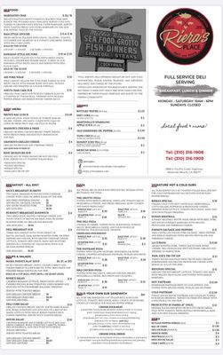 Menu photo 8 Riera's Place Redondo Beach, CA Menu photo 8 Riera's Place Redondo Beach, CA