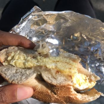 Inwood Bagels - Egg on whole wheat bagel - Bagels Near Me - New York, New York Inwood Bagels - Egg on whole wheat bagel - Bagels Near Me - New York, New York