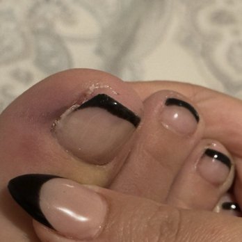 Star Nails Bar - A close up photo of my pedicure - Nail Salons Near Me - Riverview, Michigan Star Nails Bar - A close up photo of my pedicure - Nail Salons Near Me - Riverview, Michigan