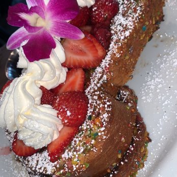 Bistro Cafe - Fruity pebble French toast - Breakfast & Brunch Near Me - Miami, Florida Bistro Cafe - Fruity pebble French toast - Breakfast & Brunch Near Me - Miami, Florida