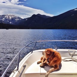 Relaxing on grand lake.