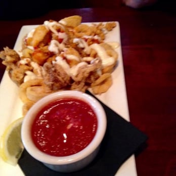 Bowman's Tavern - Fried Calamari appetizer ...yummy aioli! - American Near Me - New Hope, Pennsylvania Bowman's Tavern - Fried Calamari appetizer ...yummy aioli! - American Near Me - New Hope, Pennsylvania
