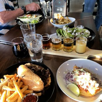 Shelter Distilling - Steak sandwich, fish taco, relleno, truffle fries, beer flight, blt salad. - Distilleries Near Me - Montrose, Colorado Shelter Distilling - Steak sandwich, fish taco, relleno, truffle fries, beer flight, blt salad. - Distilleries Near Me - Montrose, Colorado