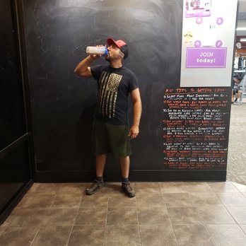 Anytime Fitness - Advice/progress board located in front - Trainers Near Me - Lockhart, Texas