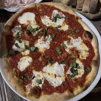 Sofia Wine Bar - Margherita pizza. That sauce was tangy perfect. - Italian Near Me - New York, New York Sofia Wine Bar - Margherita pizza. That sauce was tangy perfect. - Italian Near Me - New York, New York