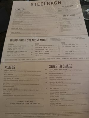 Menu photo 1 Steelbach Tampa, FL Menu photo 1 Steelbach Tampa, FL