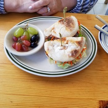 La Copine - The burger  ... some lamb and some beef and  a whole lot of magic on a house made English muffin. - New American Near Me - Yucca Valley, California
