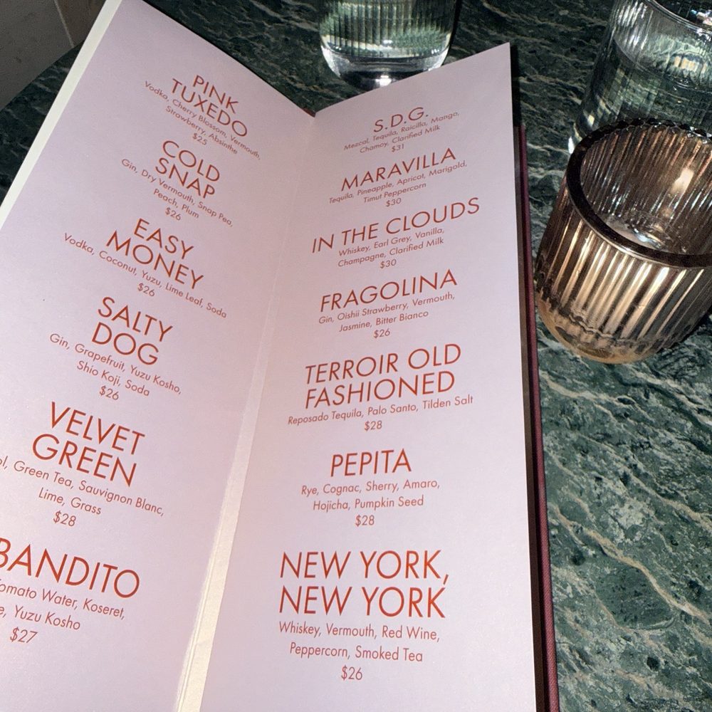Overstory - Drinks menu - Cocktail Bars Near Me - New York, New York Overstory - Drinks menu - Cocktail Bars Near Me - New York, New York