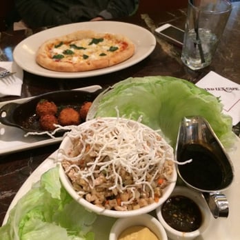 Grand Lux Cafe - Lettuce Wraps (ate as a meal) and Pizza - American Near Me - Paramus, New Jersey