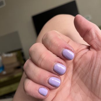 Lush Nails & Spa - Terrible manicure, this is 6 days after and I have a desk job! - Nail Salons Near Me - Oxnard, California
