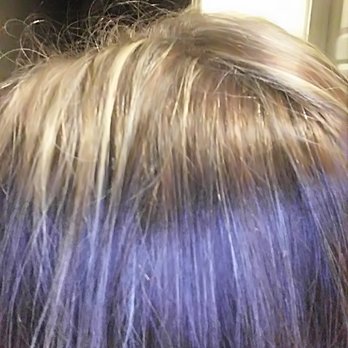 Envy Salon - Spaghetti blonde two or three highlights with the awful orange and red - Waxing Near Me - Silverdale, Washington