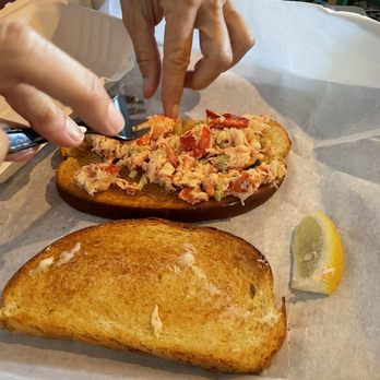 Among The Flowers Cafe - We got a side of butter toasted sour bread. - Breakfast & Brunch Near Me - Edgartown, Massachusetts