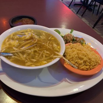Moreno's Mexican Restaurant - Tortilla soup! Comes with rice & pico de gallo  OR a salad - Mexican Near Me - Friendswood, Texas
