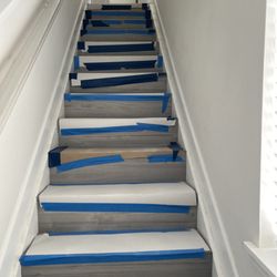 Wyman Builders - Papered stairs