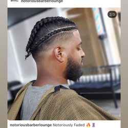 Notorious Barber Lounge - Specialized in all men's haircuts and beards.