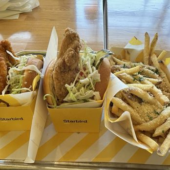 Starbird Chicken - Nashville hot bird, the big star, truffle fries - Chicken Shop Near Me - San Jose, California