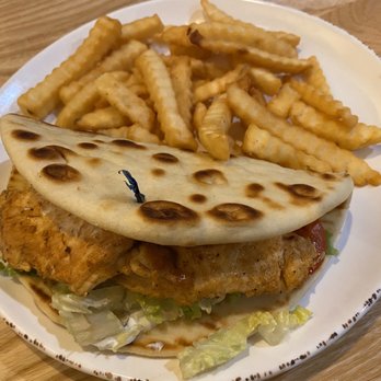 Showmars - Chicken Pita with crinkle cut fries - Southern Near Me - Durham, North Carolina