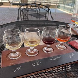 Wine flight.