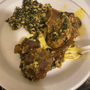 Tonge's Taste - Bones found in the Egusi. - African Near Me - Menifee, California Tonge's Taste - Bones found in the Egusi. - African Near Me - Menifee, California