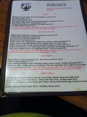 Menu photo 4 Jeannie's Place Eustis, FL