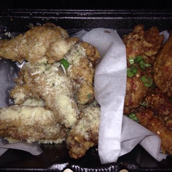 Fire Wings - Natomas - 10.9.17 (L-R) Garlic Parmesan & Saigon Street, bone-in! - Chicken Wings Near Me - Sacramento, California Fire Wings - Natomas - 10.9.17 (L-R) Garlic Parmesan & Saigon Street, bone-in! - Chicken Wings Near Me - Sacramento, California