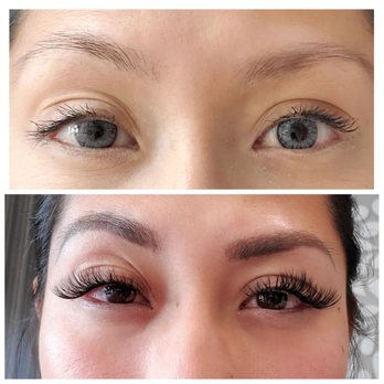 Tnails spa - My before and after lashes. By Tam - Nail Salons Near Me - San Jose, California