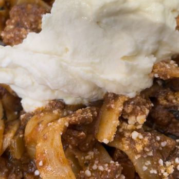 Carmelina's - Bolognese with yummy whipped ricotta - Italian Near Me - Boston, Massachusetts Carmelina's - Bolognese with yummy whipped ricotta - Italian Near Me - Boston, Massachusetts