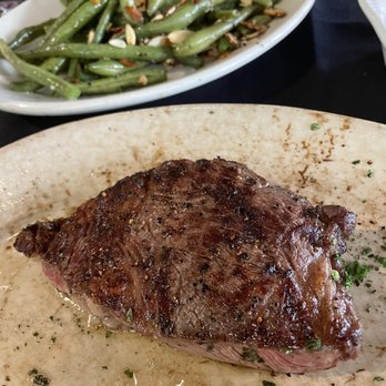 Prime Steak House - Half rib eye.... Green Beans Almandine. Ok not great. - Steakhouses Near Me - Park City, Utah
