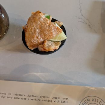 Ember Kitchen - Chicharonnes (free welcome snack) - Latin American Near Me - Austin, Texas