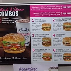 Braum's Ice Cream & Dairy Store - Menu, Part 1