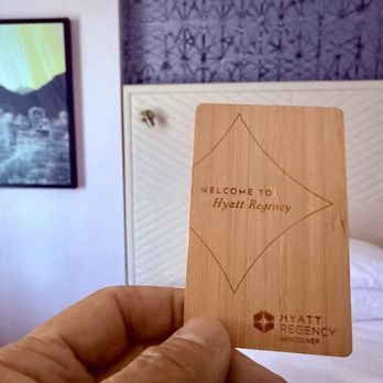 Hyatt Regency Vancouver - RFID chip technology inserted into my Bamboo card key - Hotels Near Me - Vancouver, British Columbia