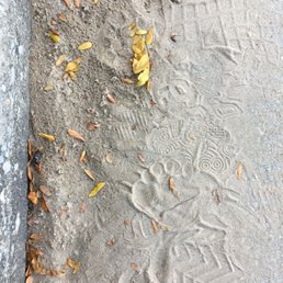 Variety of footprints in the sand upon entering the beach.... Variety of footprints in the sand upon entering the beach....