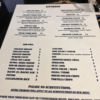 Turquoise Desert - Entrees lots of options - Sports Bars Near Me - Rio Rancho, New Mexico