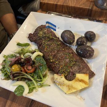 Manzo - Churrasco - steak, chimichurri, and potatoes - Italian Near Me - Stamford, Connecticut