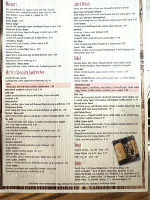 Menu photo 7 Marie's Diner La Plata, MD Menu photo 7 Marie's Diner La Plata, MD