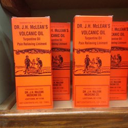 Volcanic linament for aches and pains!