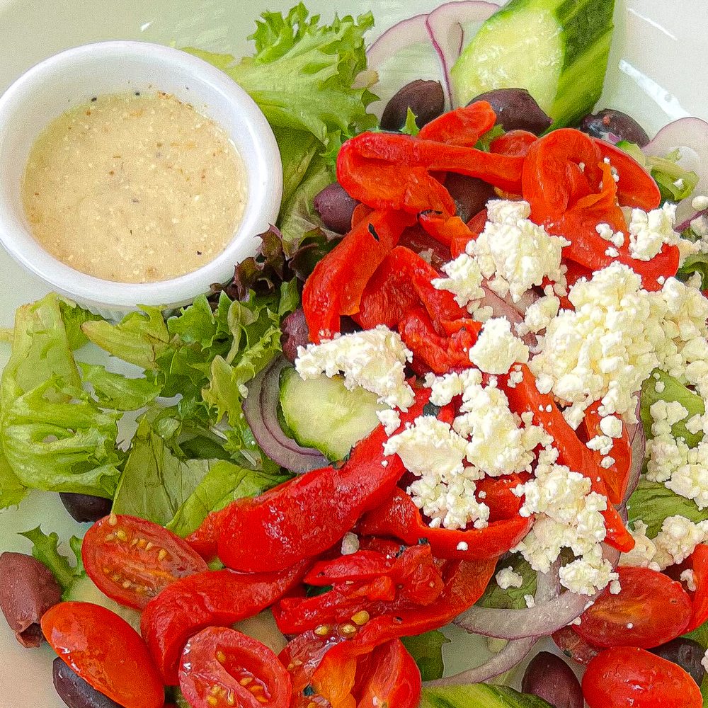 Jane's Cafe on 3rd - Greek Goddess Salad - Breakfast & Brunch Near Me - Naples, Florida Jane's Cafe on 3rd - Greek Goddess Salad - Breakfast & Brunch Near Me - Naples, Florida