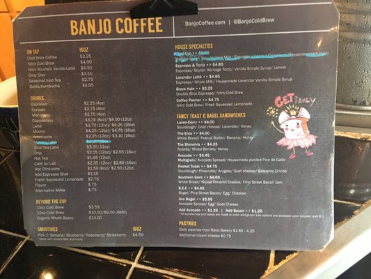 Menu photo 7 Banjo Coffee Avondale Estates, GA