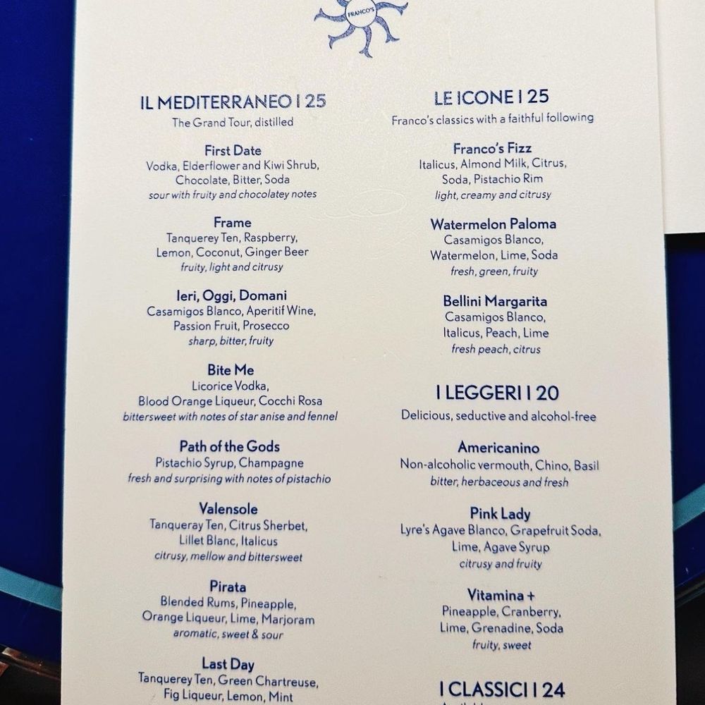Franco's Bar - Drink menu - Cafes Near Me - Positano, SA Franco's Bar - Drink menu - Cafes Near Me - Positano, SA