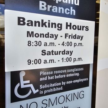 First Hawaiian Bank - Hours of operation - Banks & Credit Unions Near Me - Waipahu, Hawaii First Hawaiian Bank - Hours of operation - Banks & Credit Unions Near Me - Waipahu, Hawaii