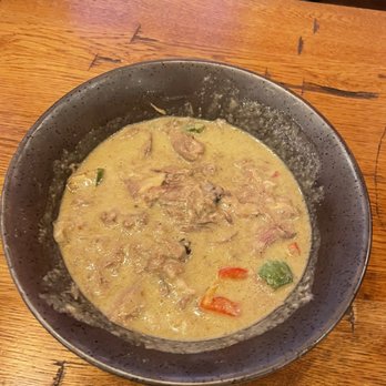 Eathai - Short rib with green curry.  Chef special.  (I cut up the short rib and mixed it in before taking the picture) - Thai Near Me - Boca Raton, Florida