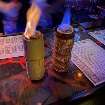 Tiki Tom’s - Cocktails on fire! The something bamboo and I don't remember the other. Floor is Lava I think. - Tiki Bars Near Me - Walnut Creek, California Tiki Tom’s - Cocktails on fire! The something bamboo and I don't remember the other. Floor is Lava I think. - Tiki Bars Near Me - Walnut Creek, California