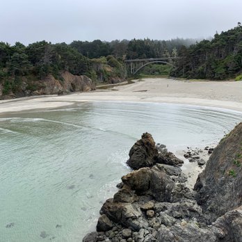 Jug Handle State Natural Reserve - Bridge and tiny waves rolling in! - Parks Near Me - Fort Bragg, California