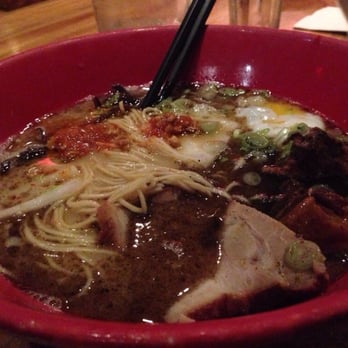IPPUDO NY - Akamaru modern ramen with poached egg & braised pork belly - Ramen Near Me - New York, New York IPPUDO NY - Akamaru modern ramen with poached egg & braised pork belly - Ramen Near Me - New York, New York